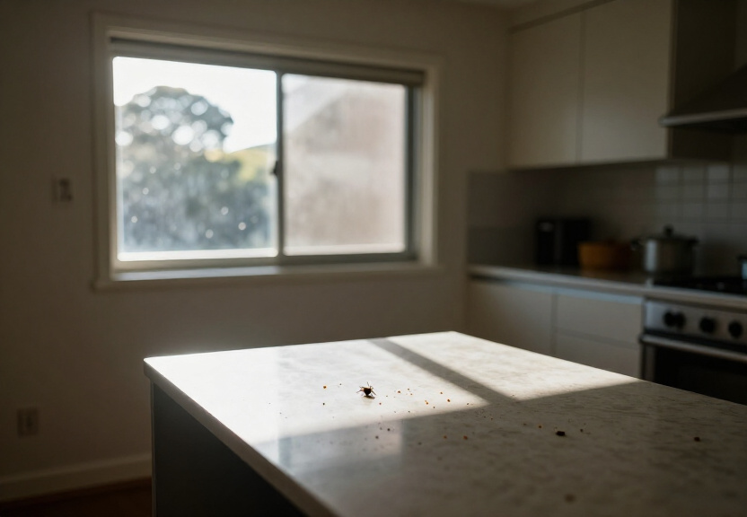 Spider infestation in a Blacktown roof space before treatment